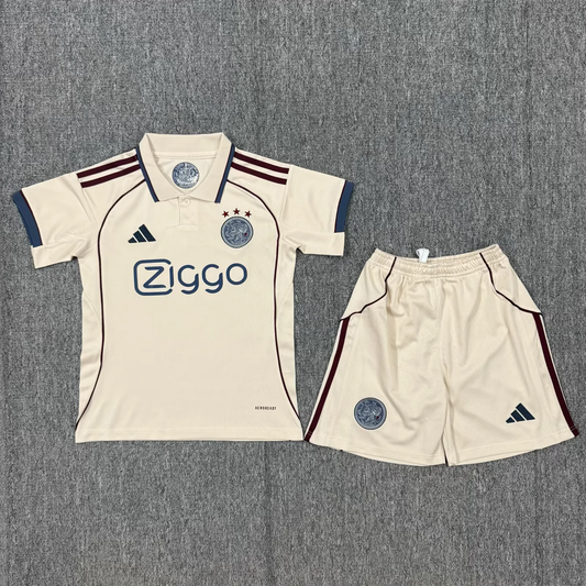 Kit enfant Ajax Amsterdam Extérieur 2 25/26 Vêtements de sport