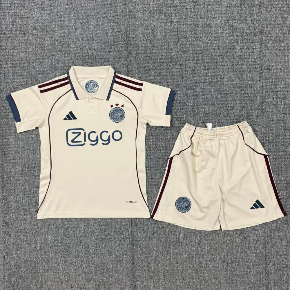 Kit enfant Ajax Amsterdam Extérieur 2 25/26 Vêtements de sport