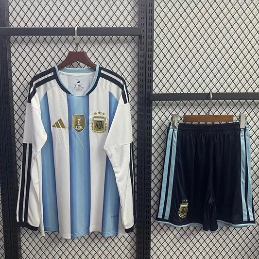 Kit enfant Argentine Coupe du Monde 2026 Domicile Manches Longues - Vêtements de sport