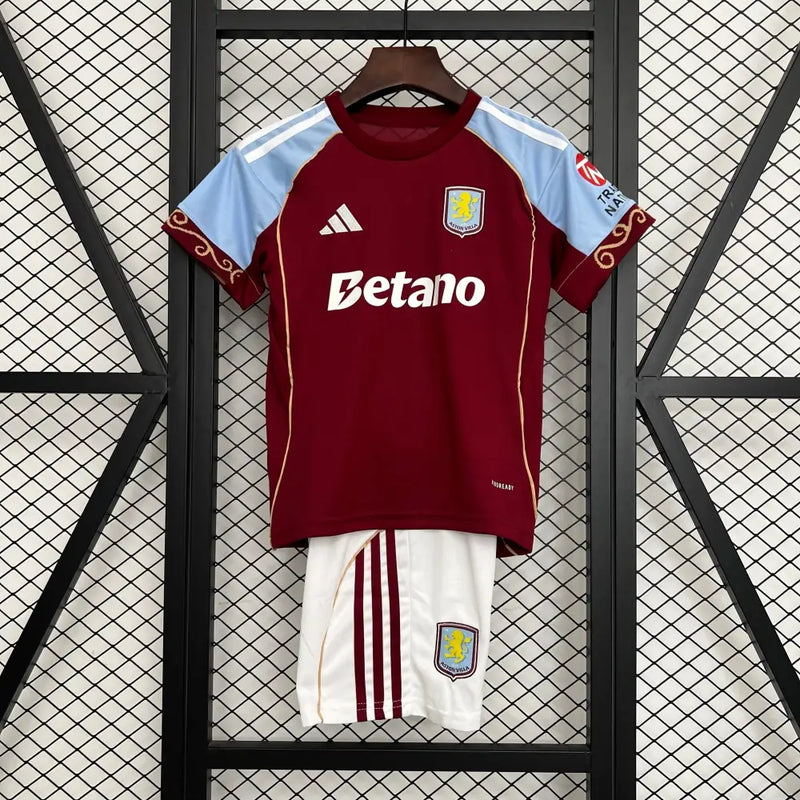 Kit enfant Aston Villa domicile 2025/2026 - Vêtements de sport