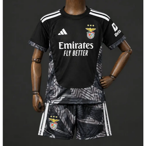 Kit enfant Benfica Lisbonne Gardien Extérieur 26/27 Noir - Vêtements de sport
