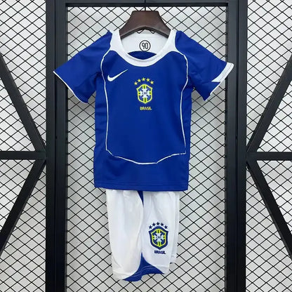 Kit Enfant Brésil Extérieur Retro 2004/2005 - Vêtements de sport
