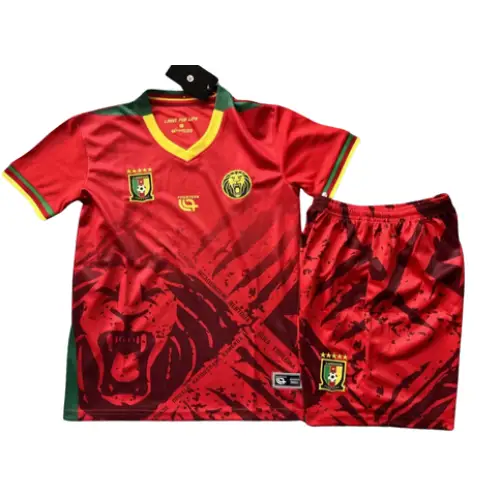 Kit enfant Cameroun Extérieur 2025 - Vêtements de sport