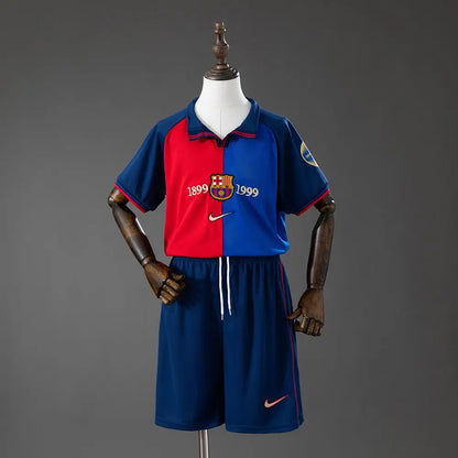 Kit Enfant FC Barcelone 100th anniversary Domicile - Vêtements de sport