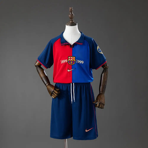 Kit Enfant FC Barcelone 100th anniversary Domicile - Vêtements de sport