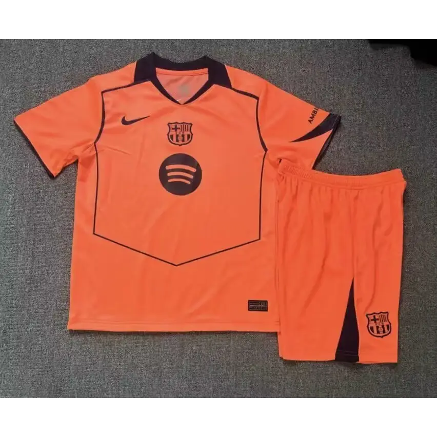 Kit Enfant FC Barcelone Orange 25/26 Vêtements de sport