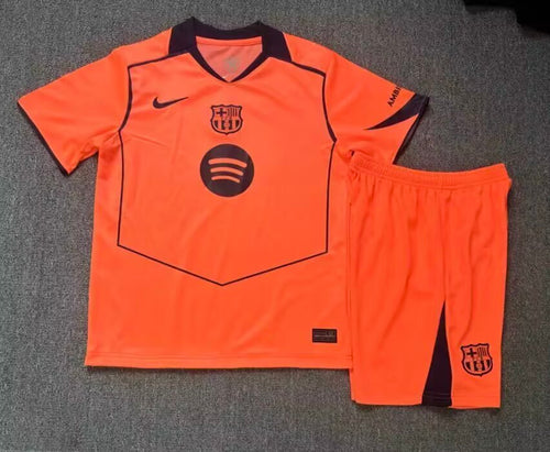 Kit Enfant FC Barcelone Orange 25/26 Vêtements de sport