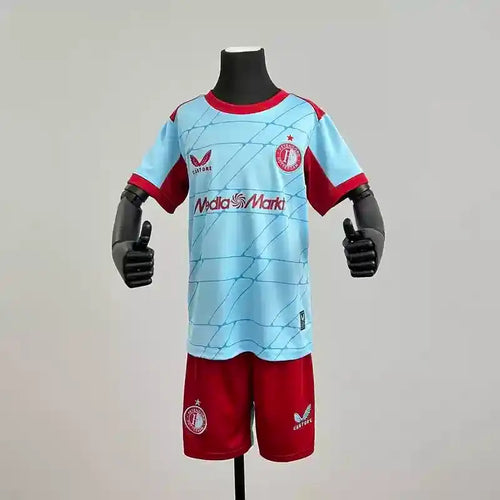 Kit Enfant Feyenoord Rotterdam Extérieur Second 2025/2026 - Vêtements de sport