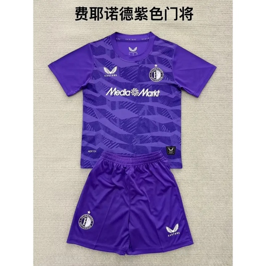 Kit Enfant Gardien Feyenoord Rotterdam 2025/2026 Vêtements de sport