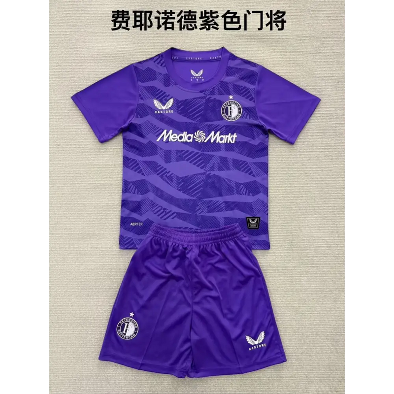Kit Enfant Gardien Feyenoord Rotterdam 2025/2026 Vêtements de sport
