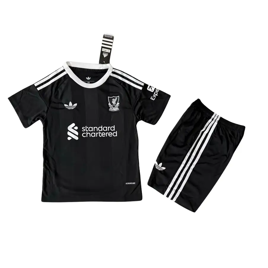 Kit enfant Liverpool concept noir 25/26 - Vêtements de sport