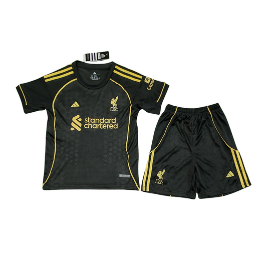 Kit enfant Liverpool noir 25/26 - 12-13 ans #MWS Options 1 - Vêtements de sport