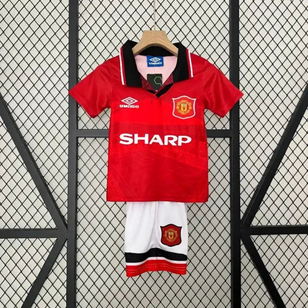 Kit Enfant Manchester United Domicile Retro 1994/1995 - Vêtements de sport