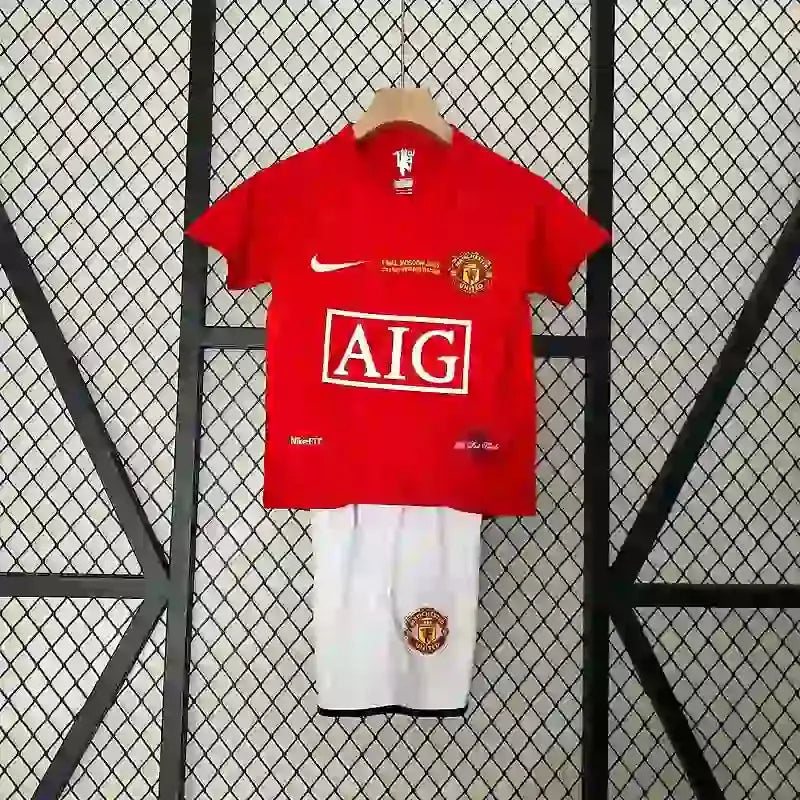 Kit Enfant Manchester United Domicile Retro 2007/2008 - Vêtements de sport