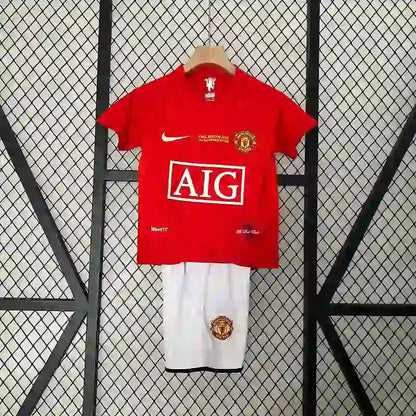 Kit Enfant Manchester United Domicile Retro 2007/2008 - Vêtements de sport