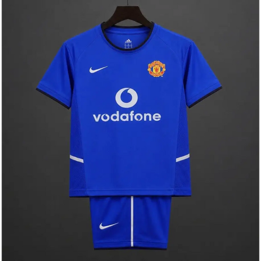 Kit Enfant Manchester United Extérieur Retro 2002 - Vêtements de sport