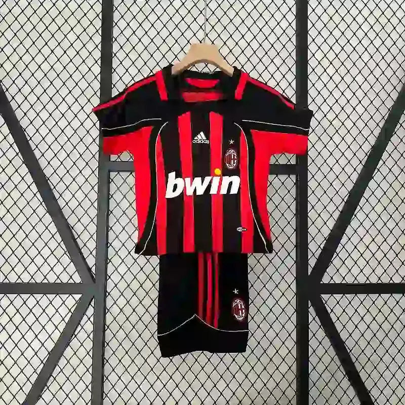 Kit enfant Milan AC Domicile Retro 2006/2007 - Vêtements de sport