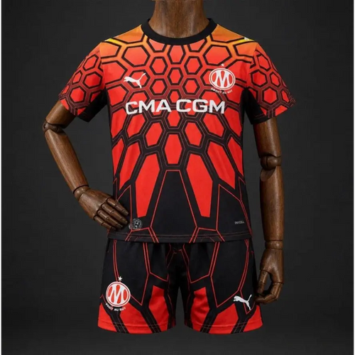 Kit enfant OM Gardien Extérieur 2026/2027 Orange - Vêtements de sport