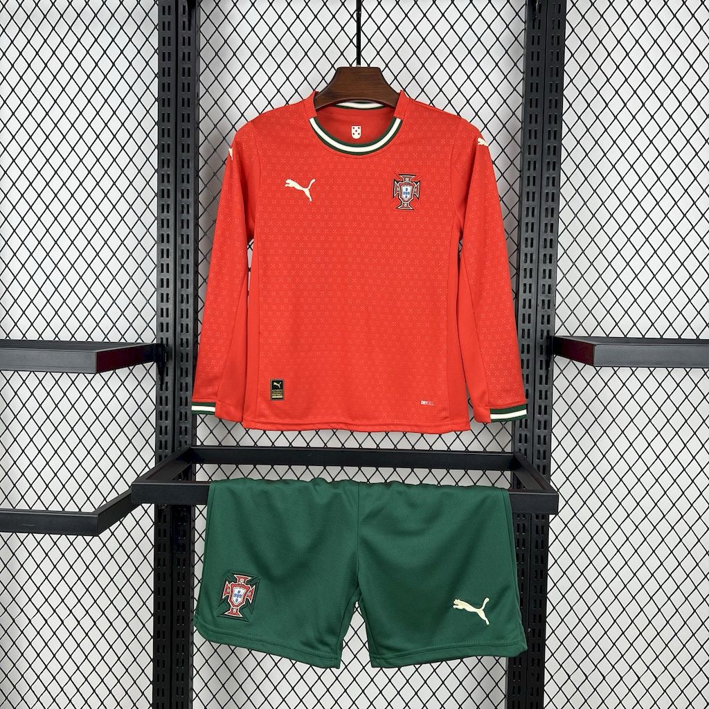 Kit enfant Portugal Domicile Manches Longues 2025/2026 - Domicile / 2-3 ans - Vêtements de sport
