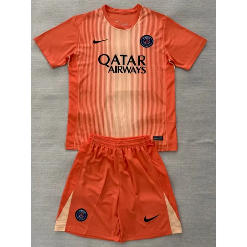 Kit Enfant PSG Gardien orange 2025/2026 - Vêtements de sport