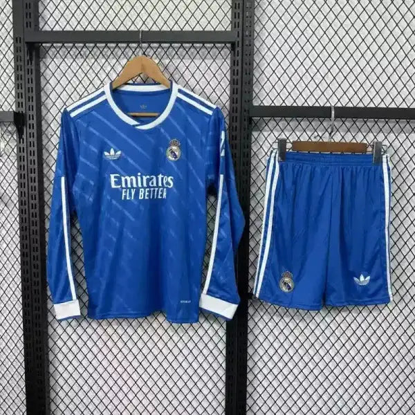 Kit enfant Real Madrid Manches Longues 2025/2026 - Vêtements de sport