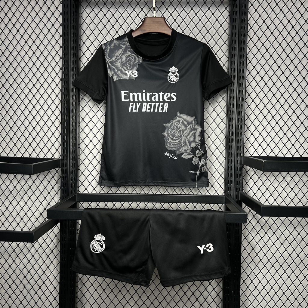 Kit enfant Real Madrid Y-3 Editions Black 24/25 - Y-3 Black / XXS - Vêtements de sport