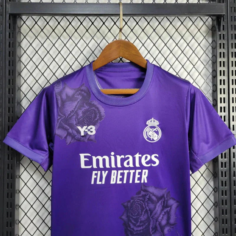 Kit enfant Real Madrid Y-3 Editions Purple 24/25 - Vêtements de sport