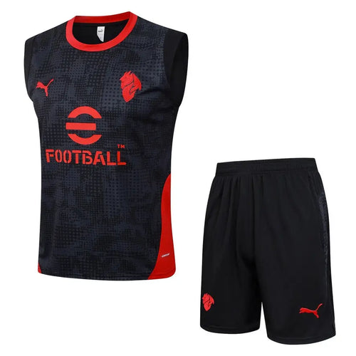 Kit Entraînement AC Milan noir 2025/2026 - Vêtements de sport