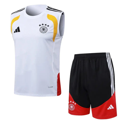 Kit Entraînement Allemagne Blanc & Jaune 2025/2026 - Vêtements de sport