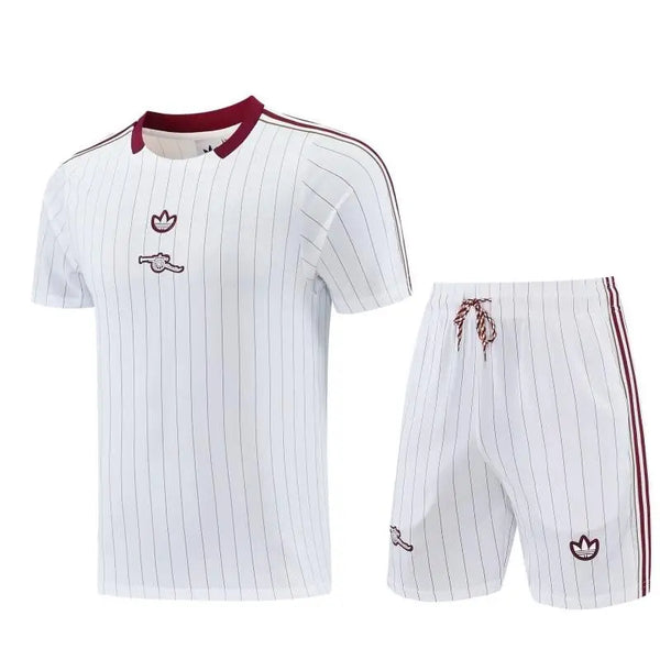 T-shirt Arsenal FC Entraînement – Polyester Officiel, Blason Tissé, Coupe Homme – Tours Poitrine S à 3XL