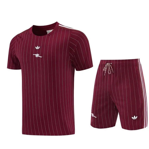 Kit Entraînement Arsenal Bordeaux 2025/2026 Manches courtes - Vêtements de sport
