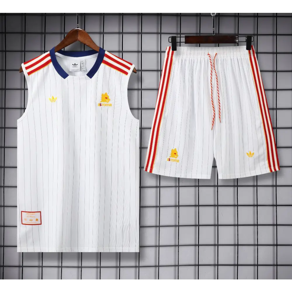 Kit Entraînement AS Roma Blanc 2025/2026 - Vêtements de sport