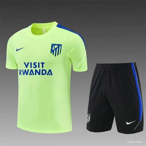 Kit Entraînement Atletico Madrid Fluo 2025/2026 Manches courtes - Vêtements de sport