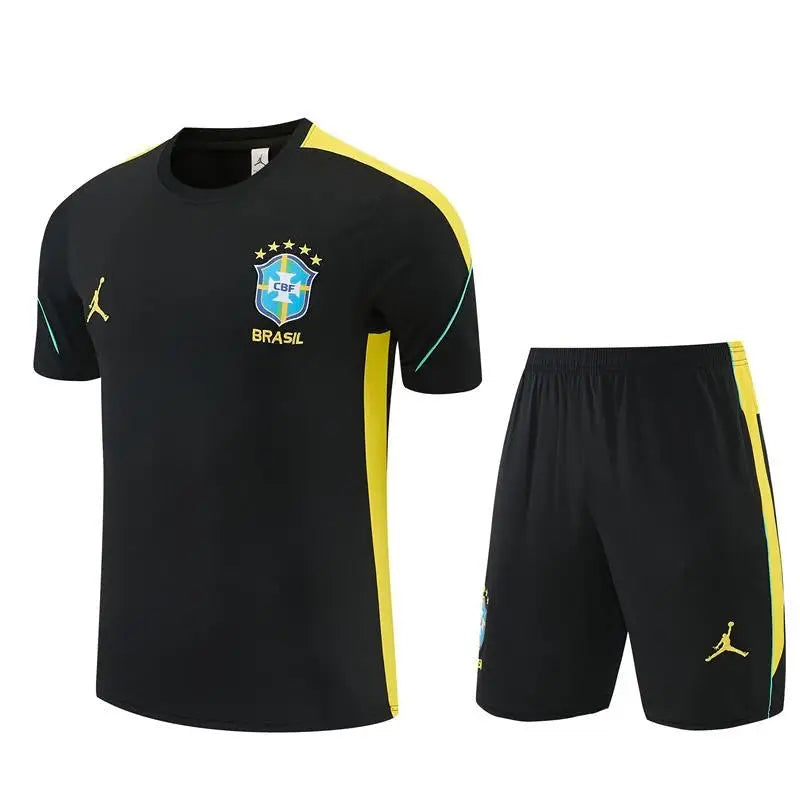 Kit Entraînement Brésil Coupe du monde 2026 Manches courtes - Vêtements de sport