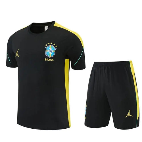 Kit Entraînement Brésil Coupe du monde 2026 Manches courtes - Vêtements de sport