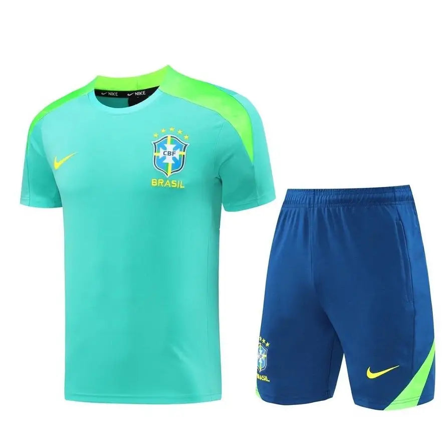 Kit Entraînement Brésil Domicile 2025/2026 Manches courtes - Vêtements de sport