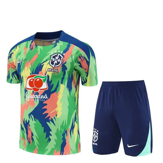 Kit Entraînement Brésil Jungle 2025/2026 Manches courtes - Vêtements de sport