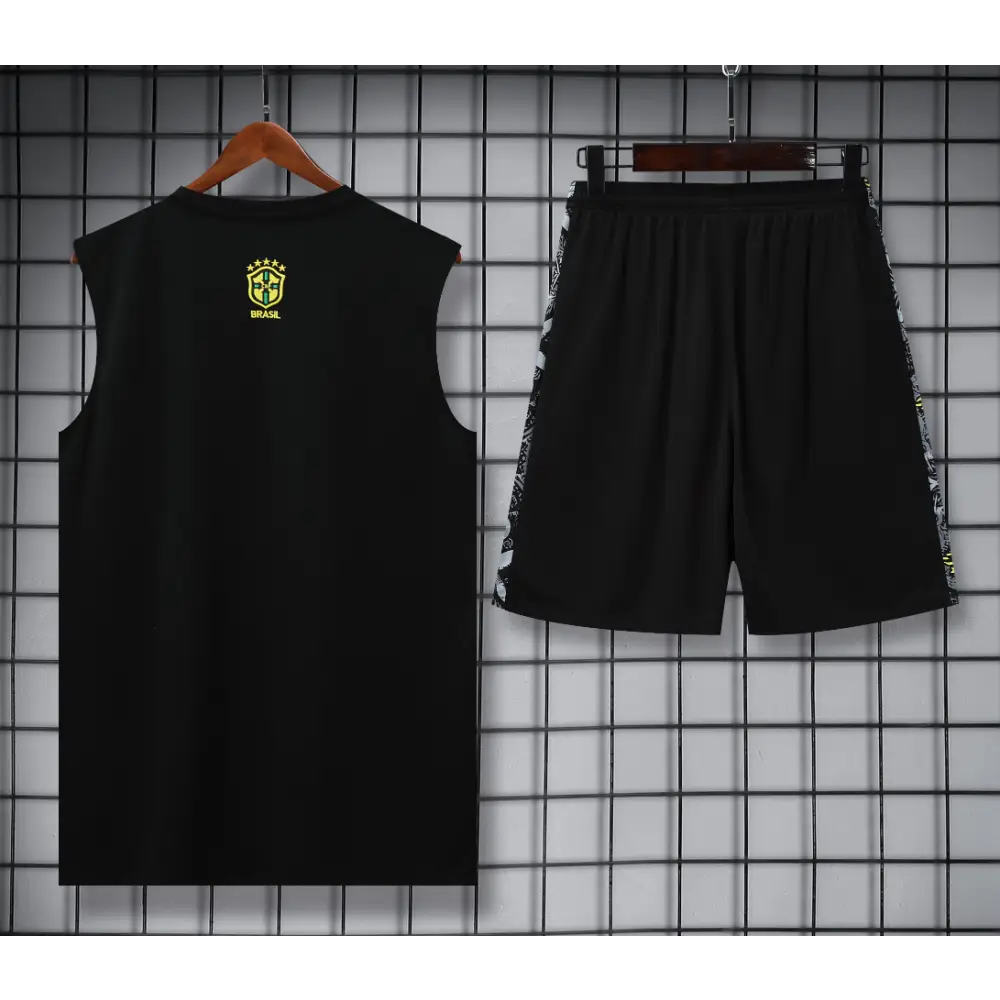 Kit Entraînement Brésil Noir & Gris 2025/2026 - Vêtements de sport
