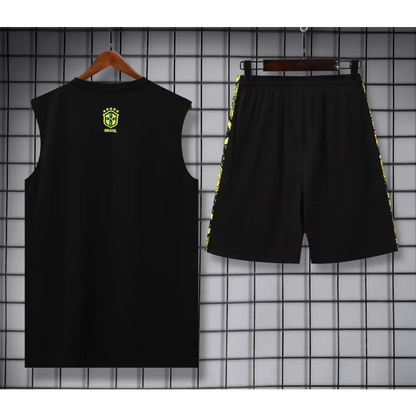 Kit Entraînement Brésil Noir & Jaune 2025/2026 - Vêtements de sport