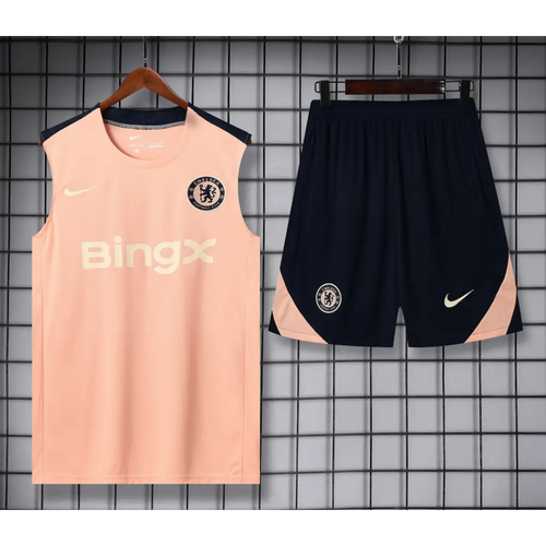 Kit Entraînement Chelsea Bleu & Saumon 2025/2026 - Vêtements de sport