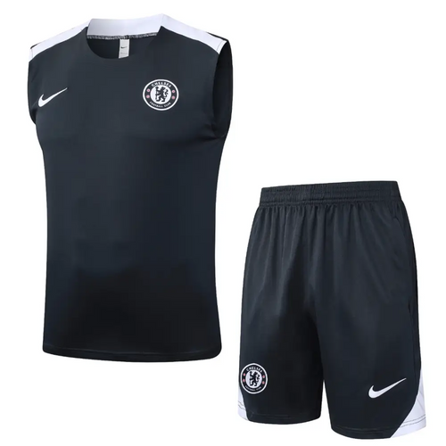 Kit Entraînement Chelsea Gris 2025/2026 - Vêtements de sport
