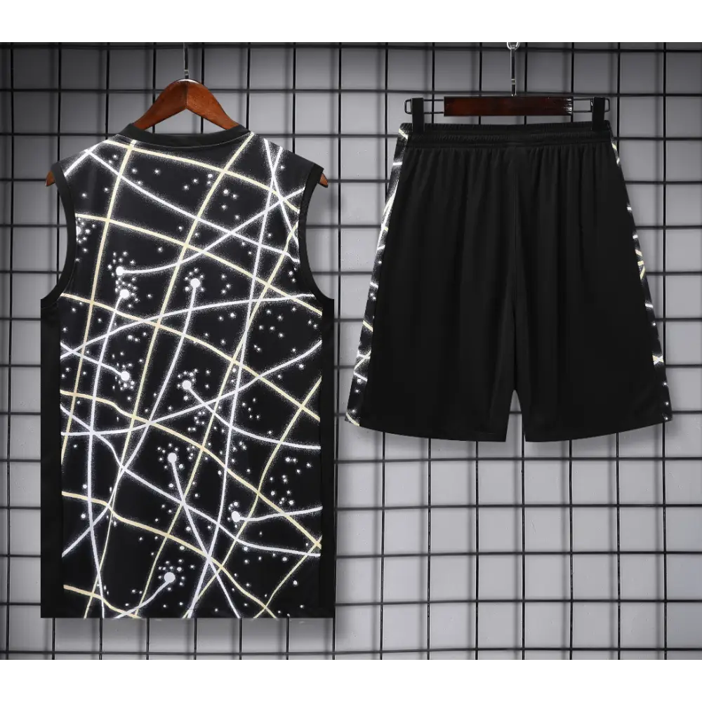 Kit Entraînement Chelsea Noir Rayé 2025/2026 - Vêtements de sport
