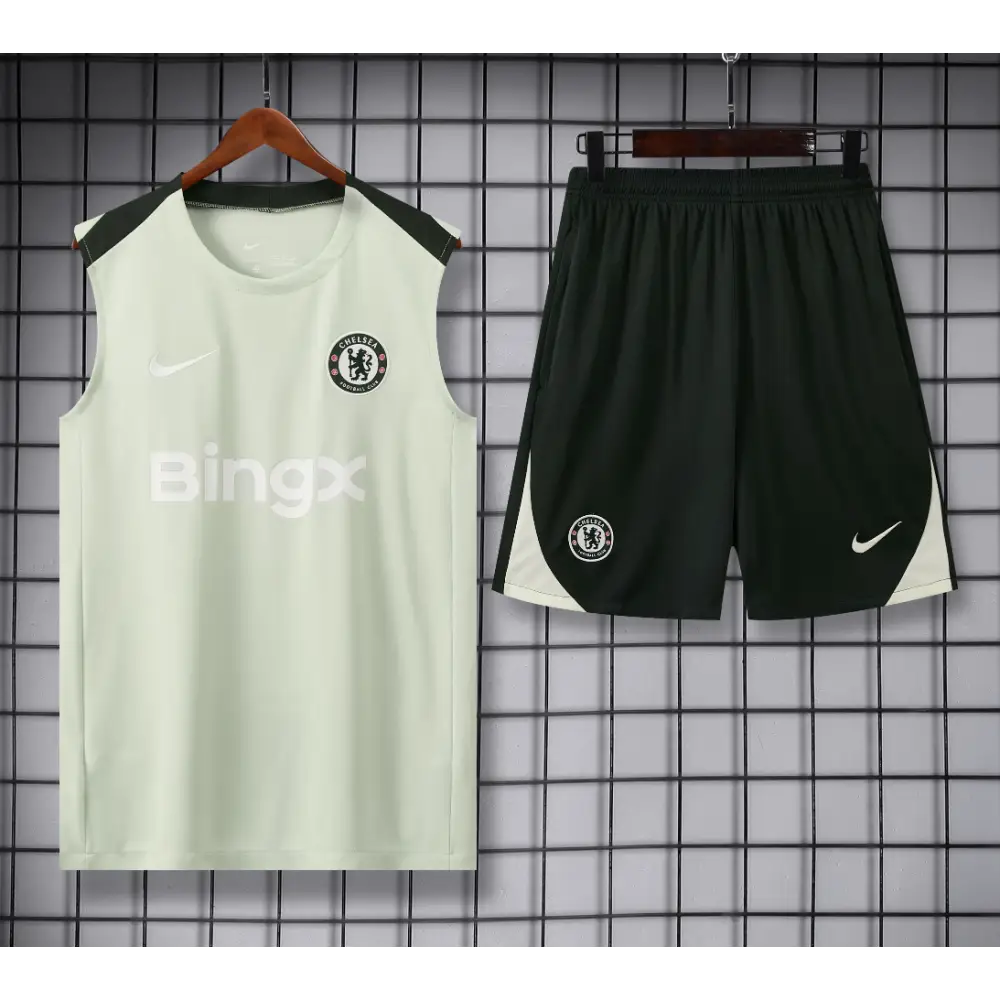 Kit Entraînement Chelsea Vert Clair 2025/2026 - Vêtements de sport