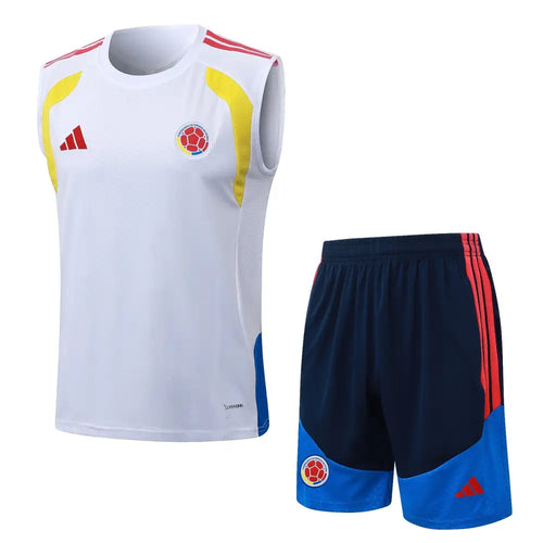 Kit Entraînement Colombie Blanc & Jaune 2025/2026 - Vêtements de sport