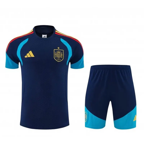 Kit Entraînement Espagne Bleu 2025/2026 Manches courtes - Vêtements de sport