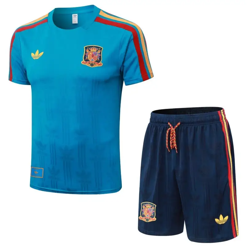 Kit Entraînement Espagne Extérieur Coupe du Monde 2026 Manches courtes - Vêtements de sport