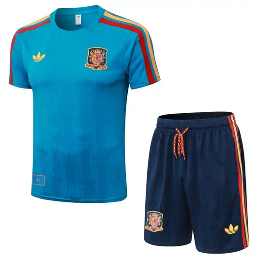 Kit Entraînement Espagne Extérieur Coupe du Monde 2026 Manches courtes - Vêtements de sport