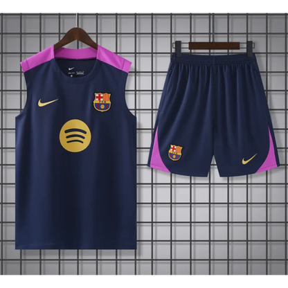 Kit Entraînement FC Barcelone Bleu & Rose 2025/2026 - Vêtements de sport