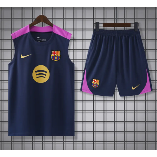 Kit Entraînement FC Barcelone Bleu & Rose 2025/2026 - Vêtements de sport