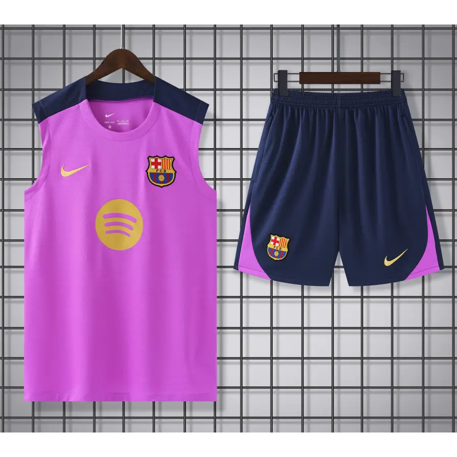 Kit Entraînement FC Barcelone Rose & Bleu 2025/2026 - Vêtements de sport